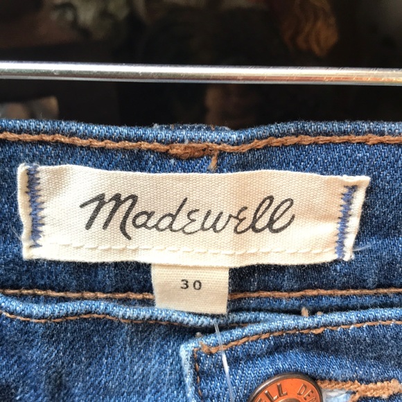 Madewell Denim skirt with raw hem - Picture 3 of 8